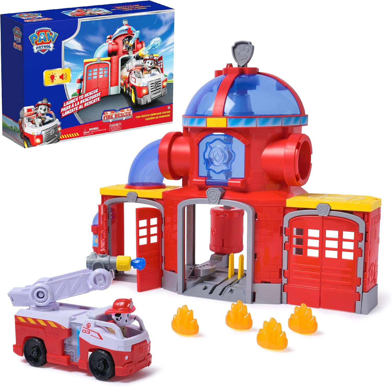 Paw Patrol Fire Rescue Command Center w/ Marshall